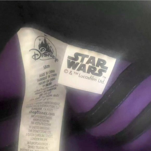 Disney Parks STAR WARS Purple 5 Panel Adult Unisex Athletic Dri-fit Hat NEW - Picture 7 of 7